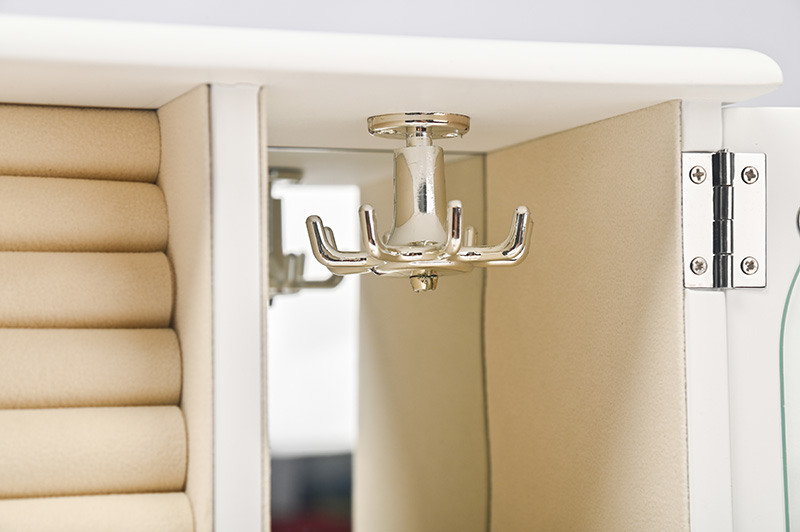 Personalised Wooden Jewelry Box with Rotating Necklace Hook - 图片 2